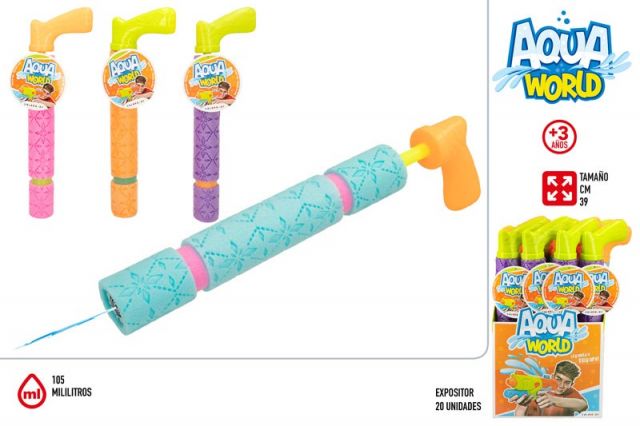 AQUA WORLD-LANZADOR DE AGUA HOJA 39CM DISP 20