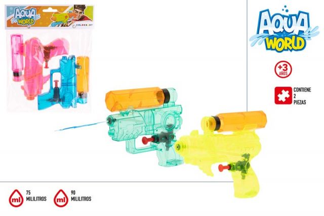 AQUA WORLD-SET 2 PISTOLAS AGUA 2/S