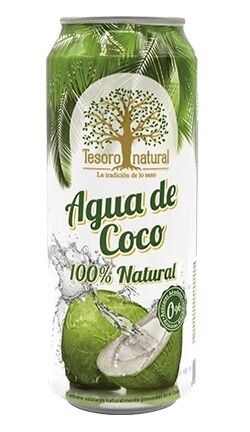 AGUA DE COCO TESORO NATURAL LATA 500 CL