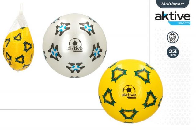 BALON PVC D23 CM-200G-FUTBOL 2/S-DESHINCHADO-AKTIV