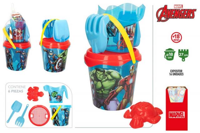 AVENGERS-SET CUBO PLAYA IML D18CM+CED+PA+RA+1 MO-D