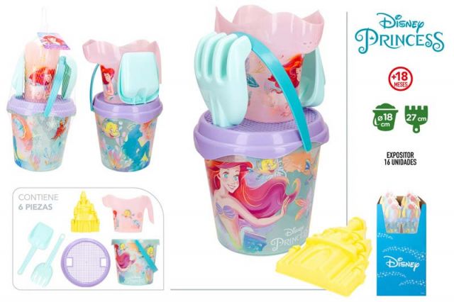 SIRENITA DISNEY-SET CUBO PLAYA IML D18CM+CED+PA+RA